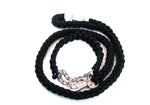 BLACK SHOWTIME COLLAR AND LEASH SET