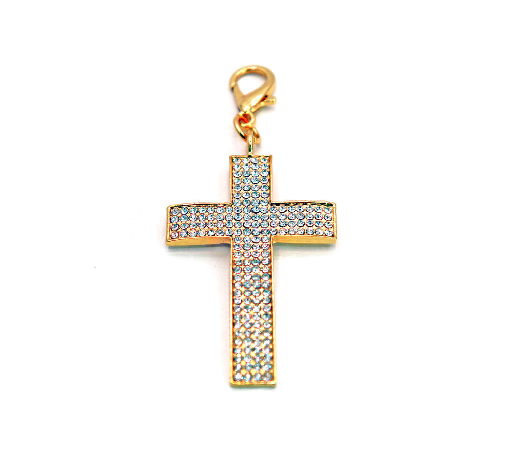 
                
                    Load image into Gallery viewer, GOLD SNAKE CHAIN PENDANT - CROSS
                
            