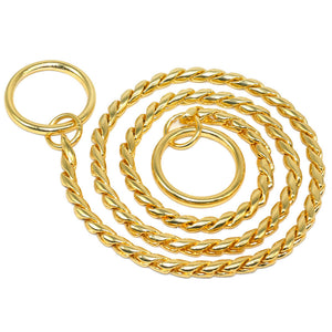 
                
                    Load image into Gallery viewer, GOLD SNAKE CHAIN COLLAR
                
            