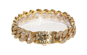 
                
                    Load image into Gallery viewer, GOLD 24MM DIAMOND ROLLS ROYCE COLLAR
                
            